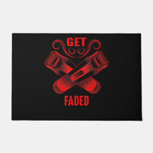 Barber   Get Faded Cool Master Barber Hairer Fade Doormat