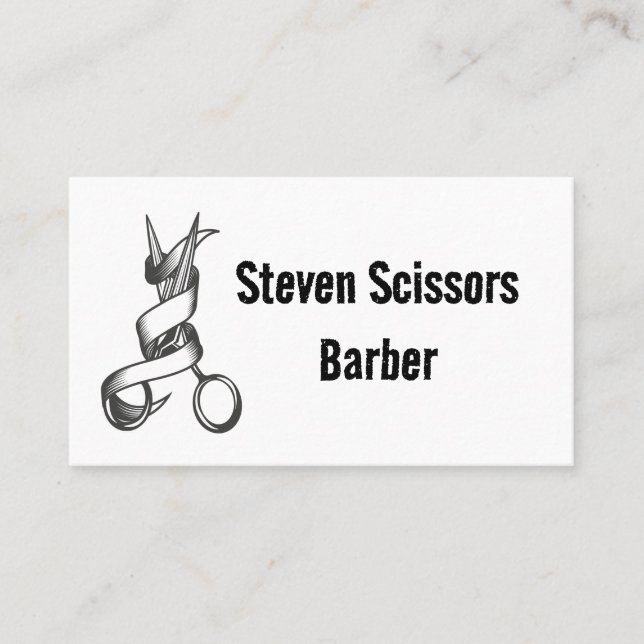 Barber Hair Business Card (Front)