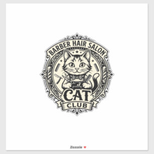 Barber Hair Salon Cat Funny Cat Graphic - Barber H