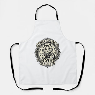 Barber Hair Salon Cat Funny Cat Graphic - Barber H Apron