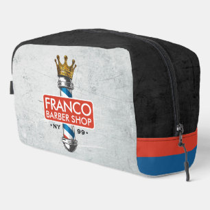 Barber Hair Shop King Crown Barber Pole Hair Salon Dopp Kit