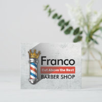 Barber Hair Shop King Crown Barber Pole Hair Salon