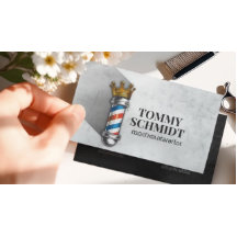 Barber Hair Shop Royal Crown Barber Pole QR Code