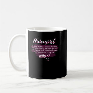 Barber Hairapist Definition Gift For Haircutter Ha Coffee Mug