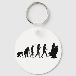 Barber hairdresser hair stylist key ring
