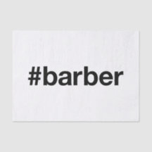 BARBER Hairdresser Hashtag Tissue Paper