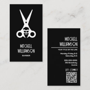 Barber Hairdresser Salon Business Card