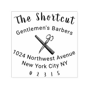 Barber, hairdresser self-inking stamp