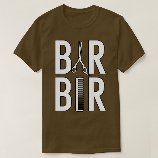 Barber Herren Friseur Barber Babier Barbershop Fri T-Shirt (Design Front)