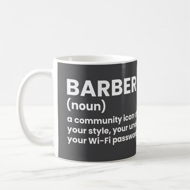 Barber Humour Definition Mug (Left)