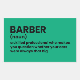 Barber Humour Definition Sticker