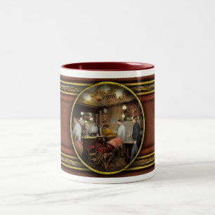 Barber - L.C. Wiseman Barbershop, NY 1895 Two-Tone Coffee Mug