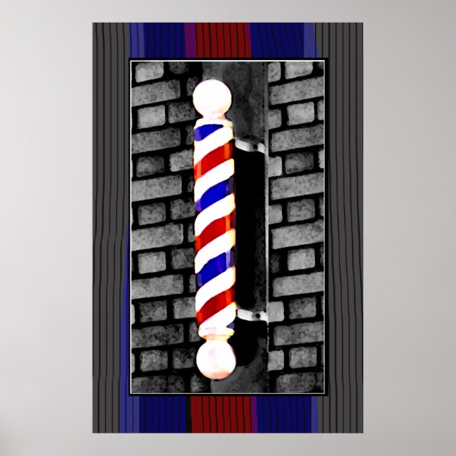 Barber / Men's Hair Stylist  Poster Print (Front)