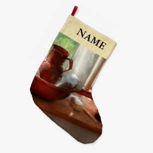 Barber - Morning habits Large Christmas Stocking