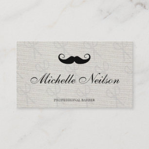 Barber Moustache Icon Business Card