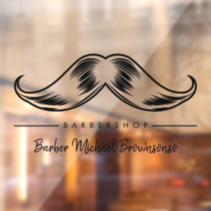 Barber Moustache Logo Simple