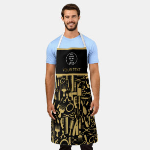 Barber Name Logo Barber Shop Barber Hair Stylist Apron
