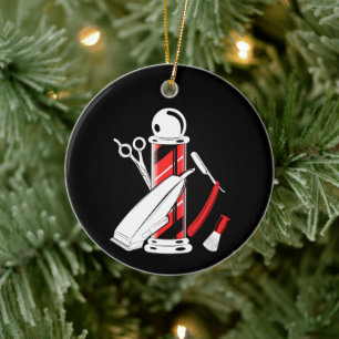 Barber Ornament Barber Pole Christmas Ornament