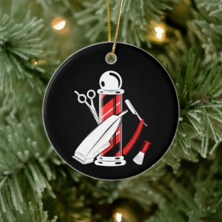 Barber Ornament Barber Pole Christmas Ornament