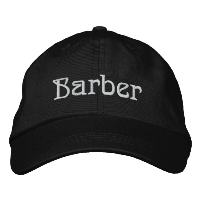 Barber Personalised Adjustable Hat (Front)