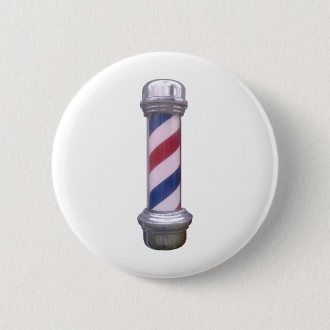 Barber Pole 6 Cm Round Badge (Front)