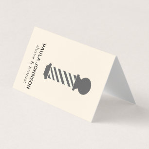 Barber Pole Business Card