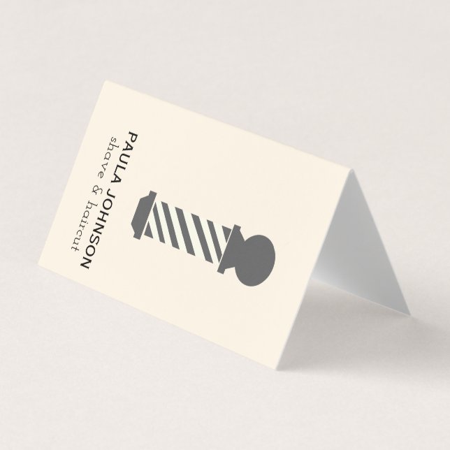 Barber Pole Business Card (Front)