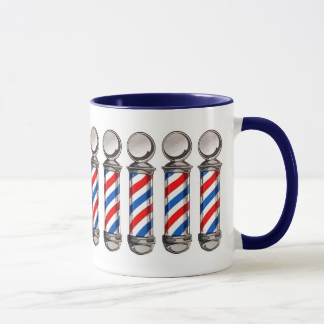 Barber Pole Coffee Mug (Right)
