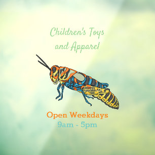 Barber pole grasshopper cartoon illustration