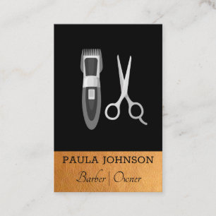 Barber Pole Hair Specialist Business Card