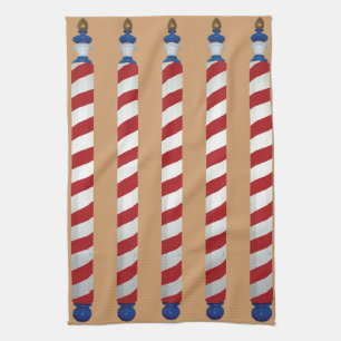 Barber Poles Tea Towel