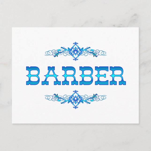 BARBER POSTCARD (Front)