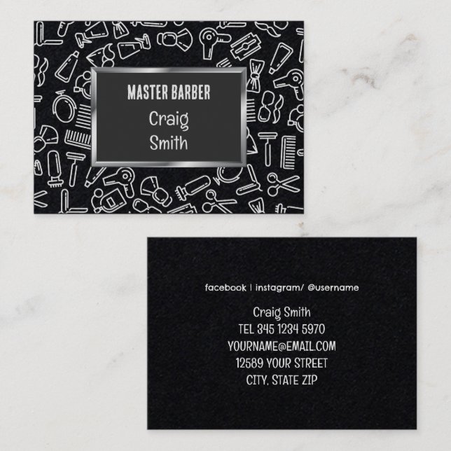 💇‍♂️ Barber Premium Business Card (Front/Back)