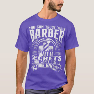 Barber Razor Scissor Hairstylist Barbershop Barber T-Shirt