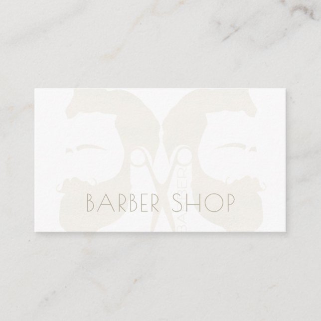 Barber salon modern vintage next appointment business card (Front)