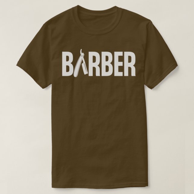 Barber Shape up Design Cool Barber T-Shirt (Design Front)