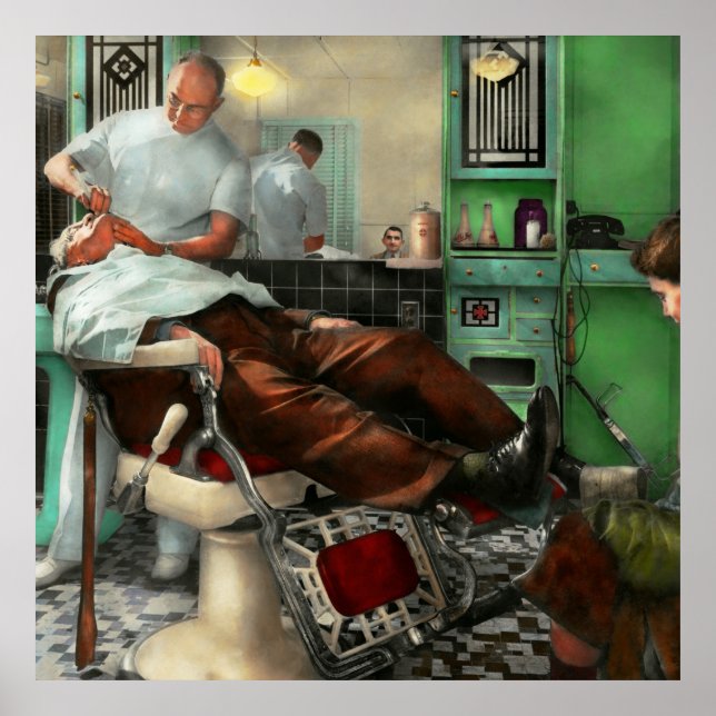 Barber - Shave - Pennepacker's barber shop 1942 Poster (Front)
