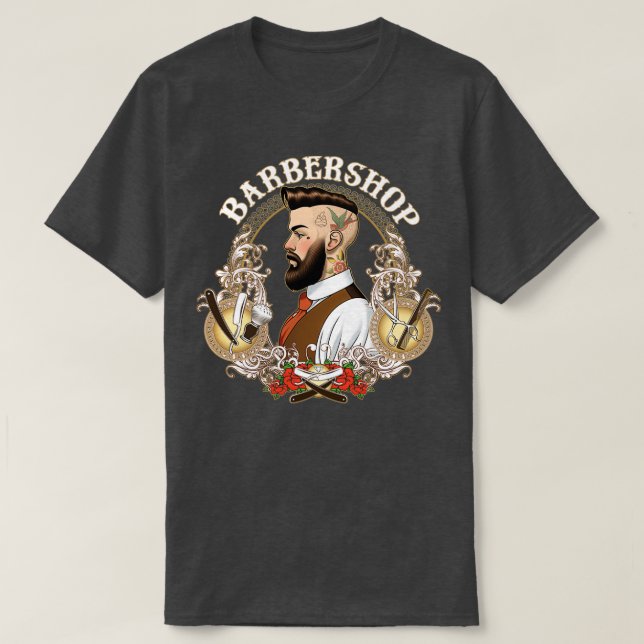 Barber Shop04 T-Shirt (Design Front)