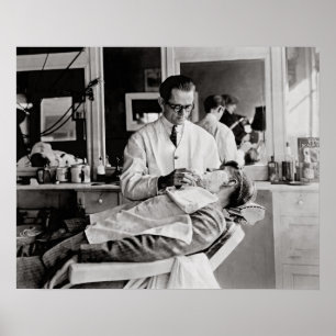 Barber Shop, 1923. Vintage Photo Poster