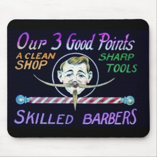 Barber Shop Barbers Advertise Your Business Mouse Pad