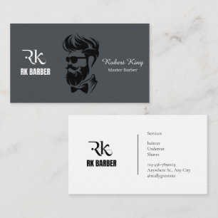 Barber Shop Business Loyalty Card Design
