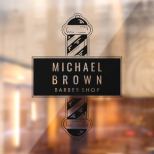 Barber Shop business pole logo