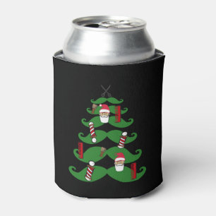 Barber Shop Christmas Can Cooler