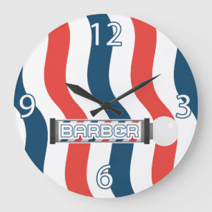 Barber Shop Clock - Customisable