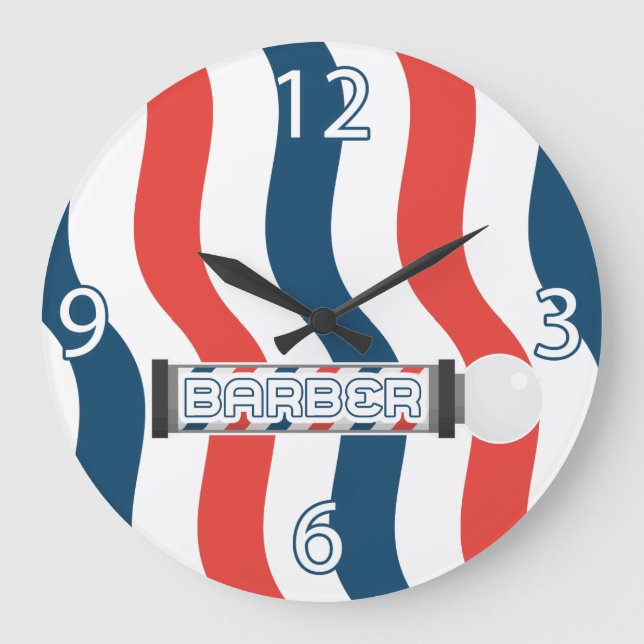 Barber Shop Clock - Customisable (Front)
