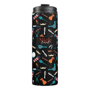 Barber Shop Custom Thermal Tumbler