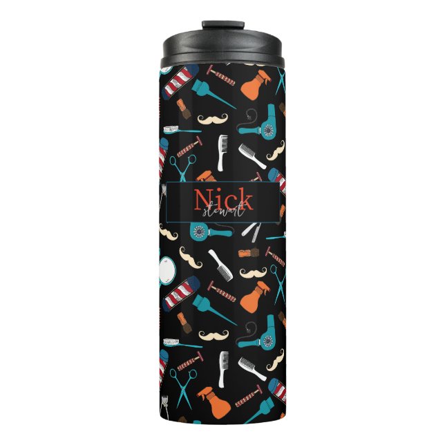 Barber Shop Custom Thermal Tumbler (Front)