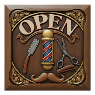 Barber shop Glossy Poster