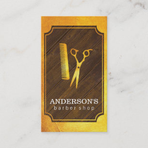 Barber Shop Golden II Business Card