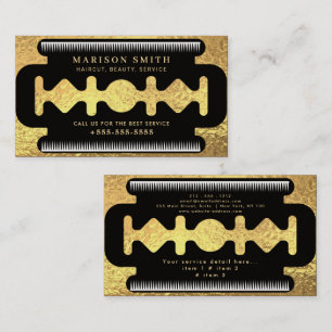 Barber Shop Hair  Business Card